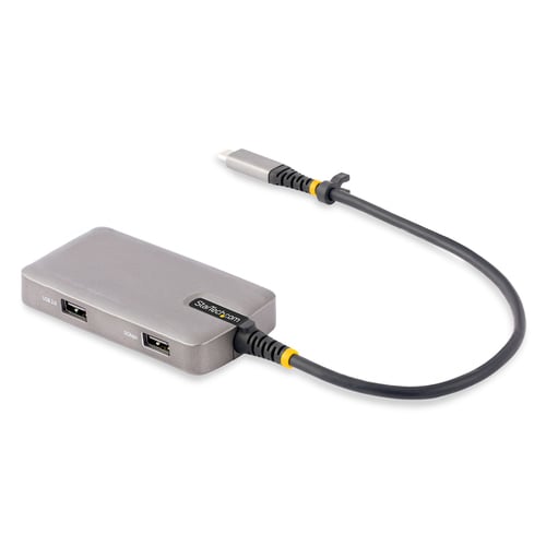 Accesorio para Portátil StarTech.com Adaptador Multipuertos USB-C - Docking Station USB Tipo C HDMI 4K60 - Hub Ladrón USB 3.0 de 3 Puertos - Entrega de Alimentación PD 100W - GbE - Win/Mac/ChromeOS