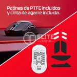 Mouse HyperX Pulsefire Haste 2: ratón gaming inalámbrico (negro) - Imagen 3