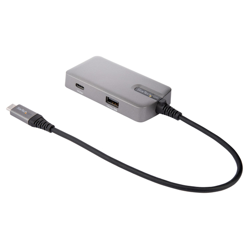 Accesorio para Portátil StarTech.com Adaptador Multipuertos USB C - USB-C a HDMI 2.0 4K 60Hz, PD con Paso de 100W - Hub USB de 3 Puertos de 10Gbps - Mini Docking Station USB Tipo C Portátil - Cable de 25cm