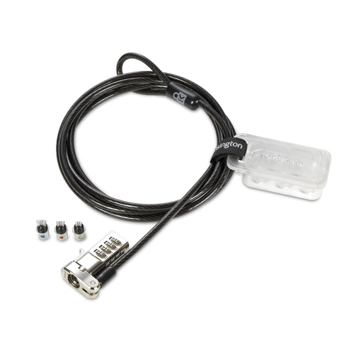 Seguridad Kensington Candado de combinación universal 3 en 1 para portátiles