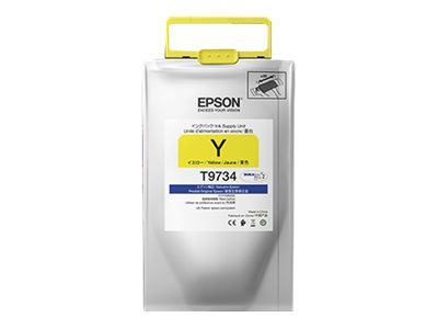 Epson T9734 - Gran capacidad - amarillo - original - blíster con alarmas de RF/acústica - cartucho de tinta - para WorkForce Pro WF-C869R, WF-C869RD3TWFC, WF-C869RDTWF, WF-C869RDTWFC