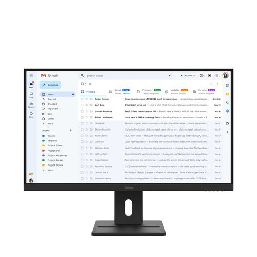 Lenovo ThinkVision – LCD monitor – 27″ – 1920 x 1080 – IPS – HDMI / DisplayPort / VGA – Black Monitor Lenovo ThinkVision E27-40 Monitor - - en Elite Center