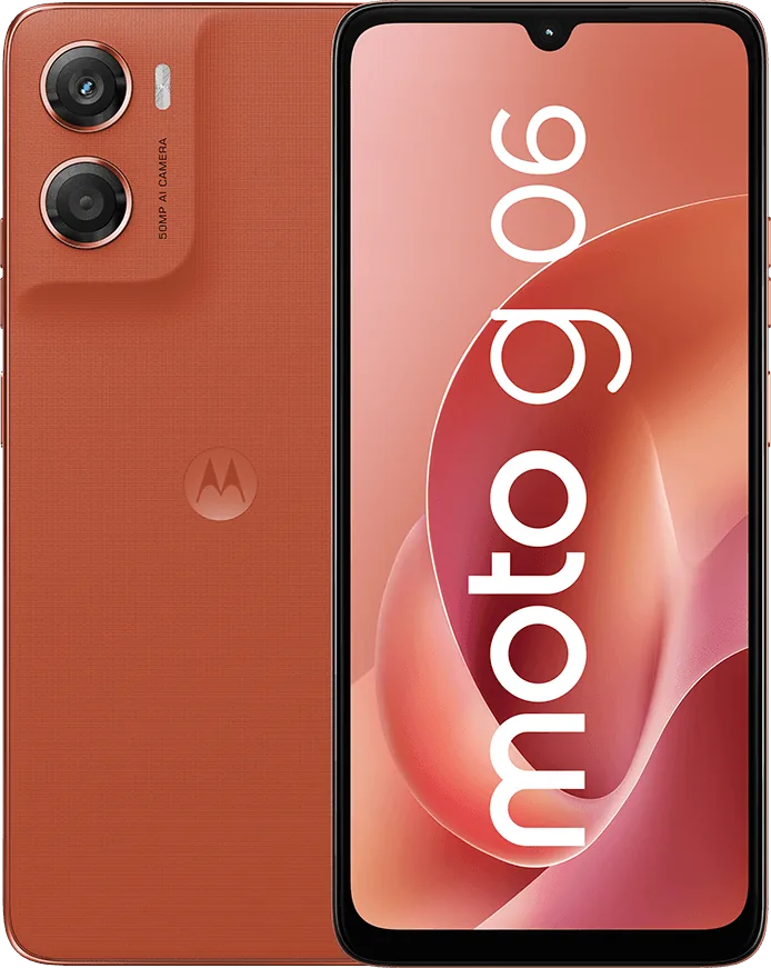 Motorola Moto G06 – Cellular phone – Orange Motorola Moto G06 - Cellular phone - Orange - Imagen 1