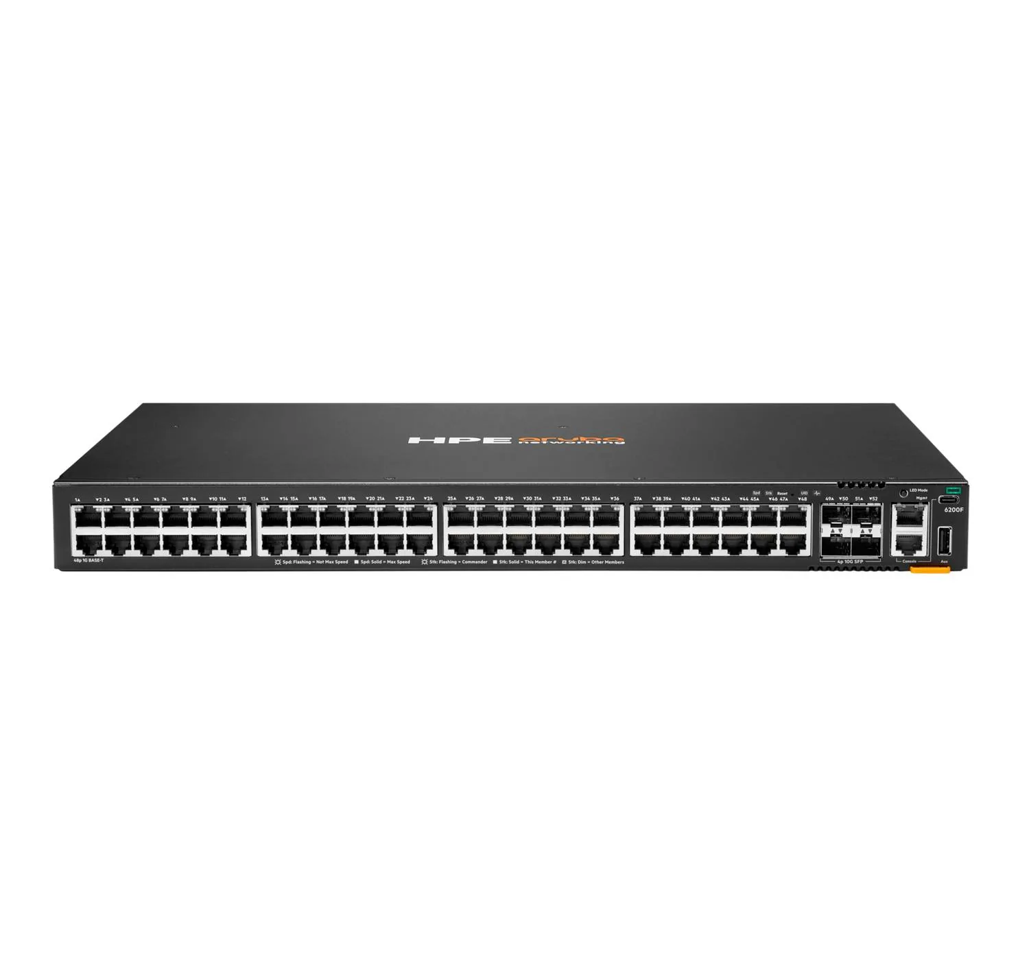 HPE – Switch – 48 – NW 6200F 48G 4SFP+ Sw Switch HPE Aruba Networking CX 6200F 48G 4 SFP+ (JL726B) - Imagen 1