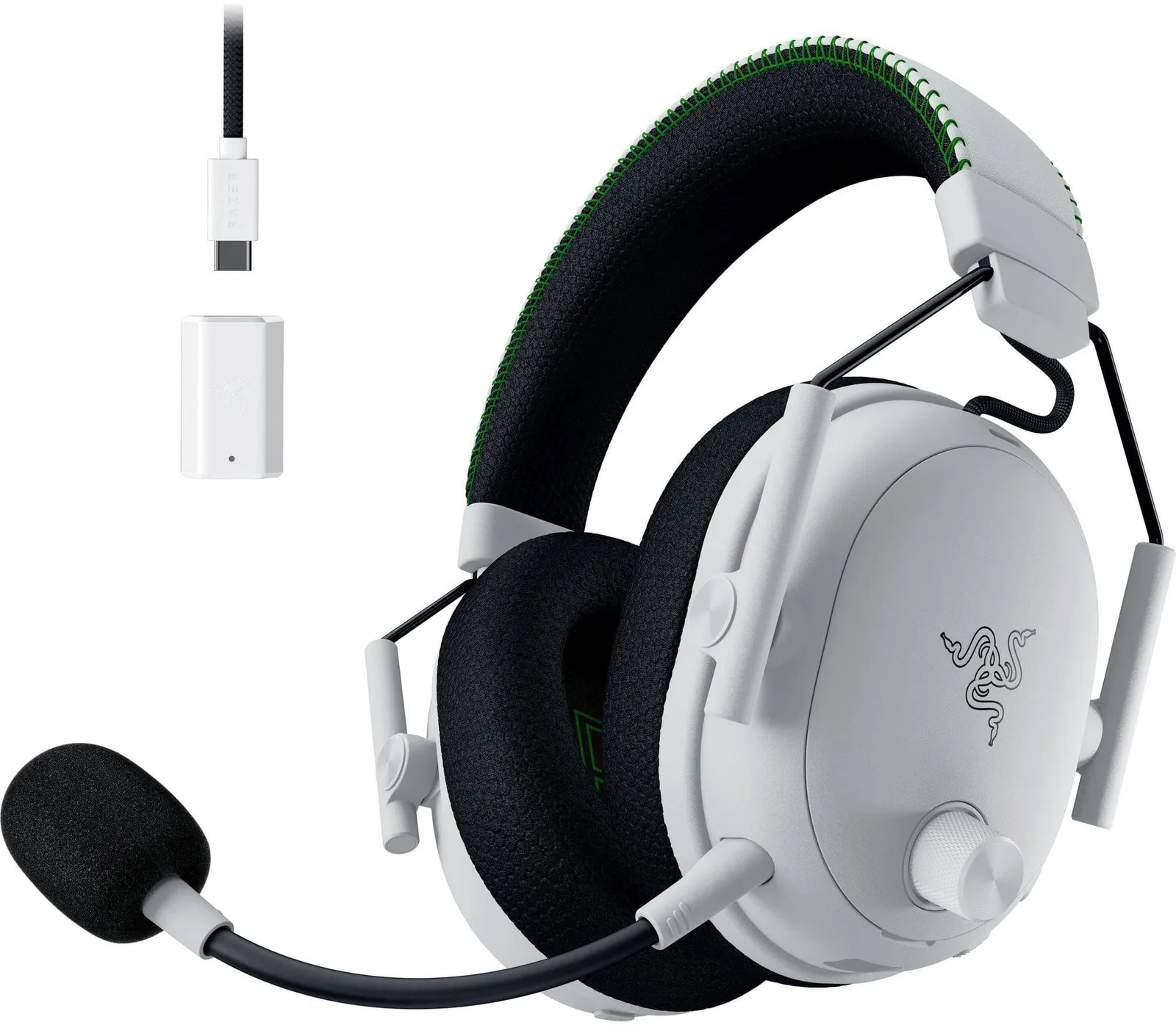 Razer BlackShark – V3 Pro – Headset – Wireless – RZ04-05400200-R3U1 Audífonos Gamer Inalámbricos Razer BlackShark V3 Pro White, ANC, Over-Ear, 2.4 GHz, BT, USB, 3.5 mm - Imagen 1