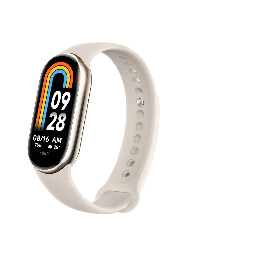 Xiaomi Smart Band 8 – Oro champán – rastreador de actividad con banda – TPU – blanco – tamaño de la muñeca: 135-210 mm – pantalla luminosa 1.62″ – Bluetooth – 27 g Xiaomi Smart Band 8 - Oro champán - rastreador de actividad con banda - TPU - blanco - tamaño de la muñeca: 135-210 mm - pantalla luminosa 1.62" - Bluetooth - 27 g - Imagen 1