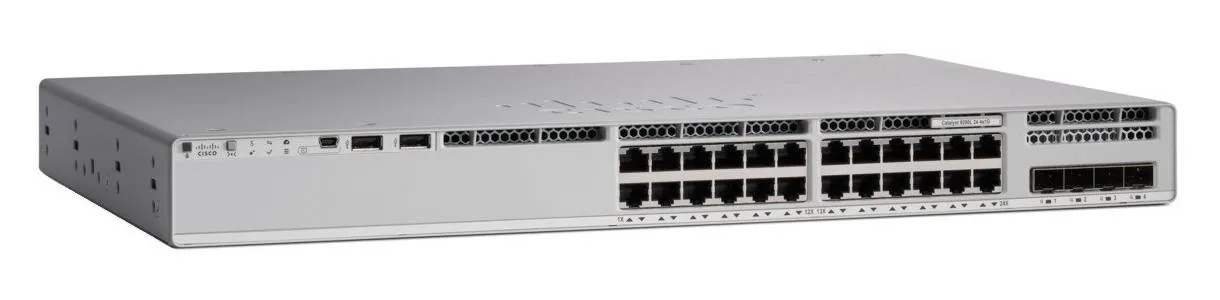 Cisco Catalyst 9200L – Network Essentials – conmutador – L3 – Gestionado – 8 x 100/1000/2.5G/5G/10GBase-T + 16 x 10/100/1000 (PoE+) x 10 Gigabit SFP+ (enlace de subida) – montaje en rack – PoE+ (740 W) Cisco Catalyst 9200L - Network Essentials - conmutador - L3 - Gestionado - 8 x 100/1000/2.5G/5G/10GBase-T + 16 x 10/100/1000 (PoE+) x 10 Gigabit SFP+ (enlace de subida) - montaje en rack - PoE+ (740 W) - Imagen 1
