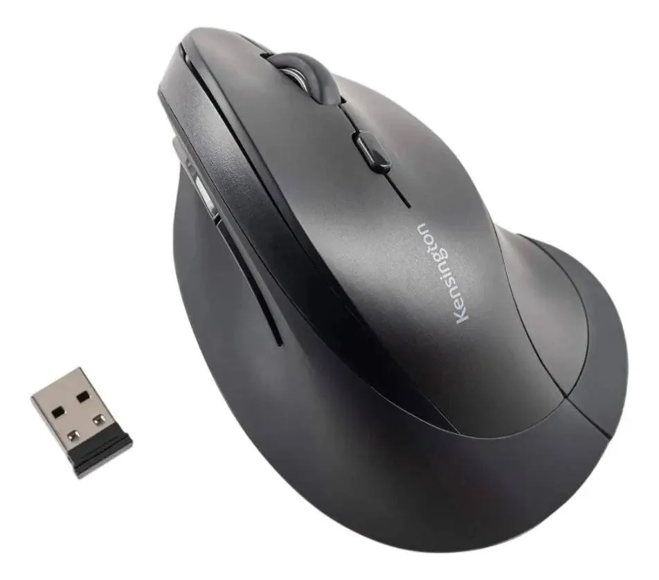 Mouse Ergonómico Vertical Wireless Kensington Pro Fit Ergo, 2400 DPI, 6 Botones Programables