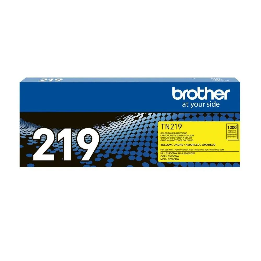 Brother – TN-219Y – Toner cartridge – Yellow Toner Brother TN219Y Amarillo DCPL3560CDW HLL3280CDW MFCL3760CDW 1.200Pág - Imagen 1