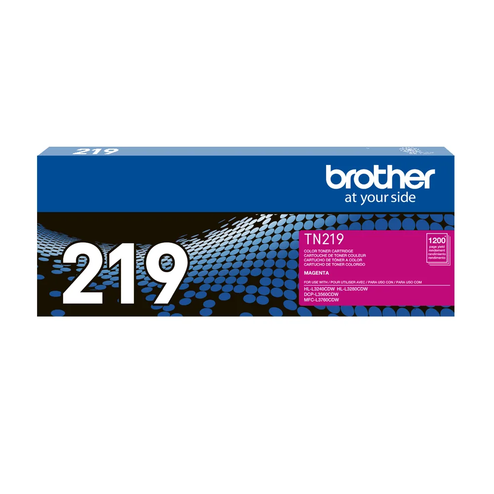 Brother – TN-219M – Toner cartridge – Magenta Toner Brother TN219M Magenta DCPL3560CDW HLL3280CDW MFCL3760CDW 1.200Pág - Imagen 1