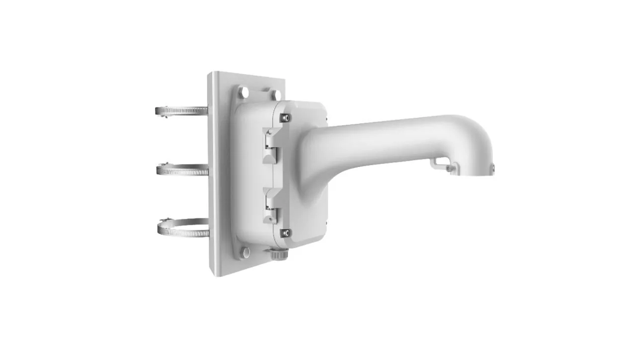 Hikvision DS-1604ZJ-Box-Pole – Montaje de cúpula de cámara – con caja de conexiones – instalable en poste – HIK blanco – para Pro Series DS-2DE7225, 2DE7A232; Ultra Series DarkFighter DS-2DF8242, 2DF8442 Hikvision DS-1604ZJ-Box-Pole - Montaje de cúpula de cámara - con caja de conexiones - instalable en poste - HIK blanco - para Pro Series DS-2DE7225, 2DE7A232; Ultra Series DarkFighter DS-2DF8242, 2DF8442 - Imagen 1