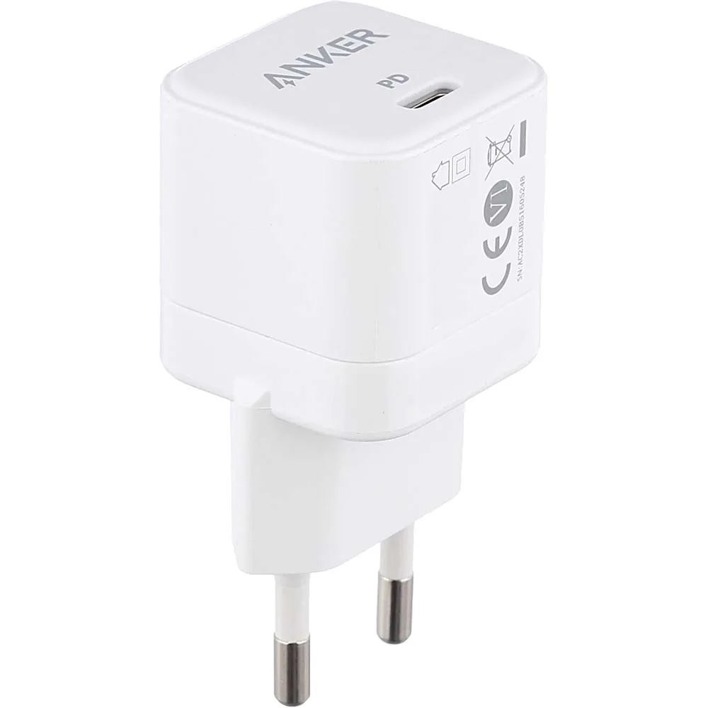 Anker – Charge/Sync cable – Nano Charger (45W) – White Cargador Anker Nano 45W A2692L21, USB-C PD/PPS, GaN, Color Blanco - Imagen 1