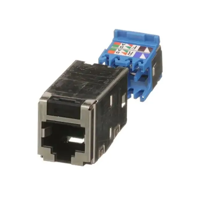 1 PORT MOD JACK IDC 8W8P STP T568A/B MINI-COM TX6 CAT6A GIGA-TX