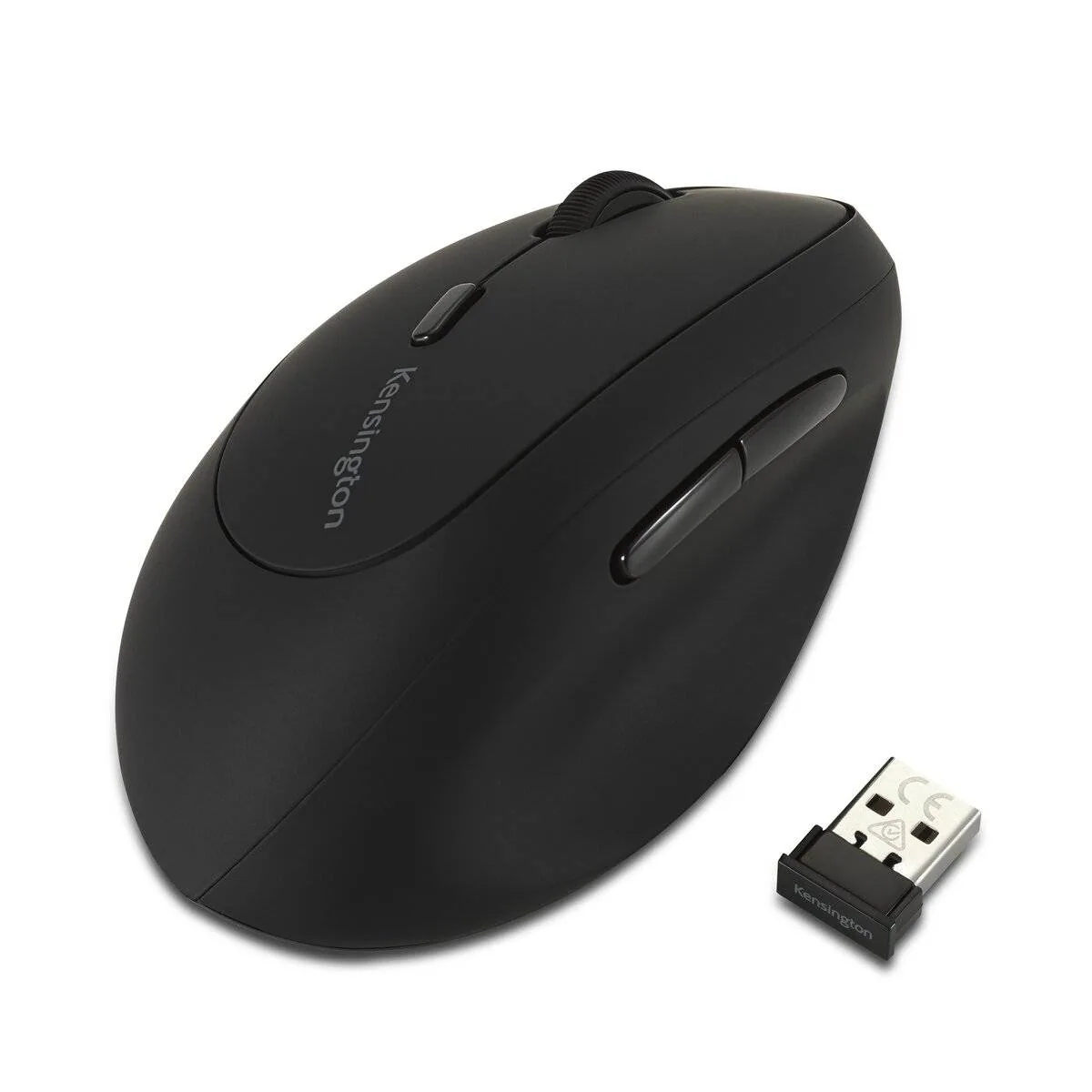 Mouse Ergonómico para Zurdos Kensington Pro Fit Ergo, Wireless 2.4GHz, Bluetooth, Negro