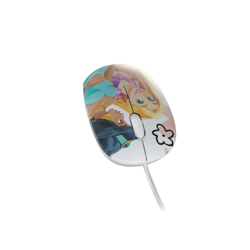 Xtech – XTM-D406PS – Mouse – USB – Wired – Disney Princess Mouse con Cable Xtech XTM-D406PS - Edición Princesas Disney, USB, 1000DPI, Rosa - Imagen 1