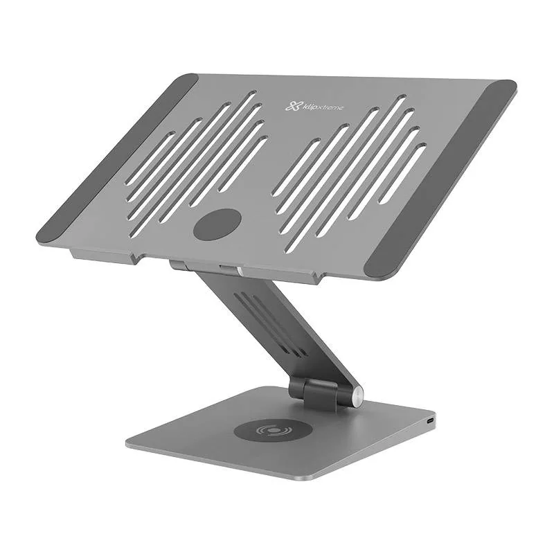 Klip Xtreme – Docking station – Notebook stand – With Docking Ports Docking Station 9 en 1 Klip Xtreme KDA-500 con soporte para laptop y carga inalámbrica - Imagen 1