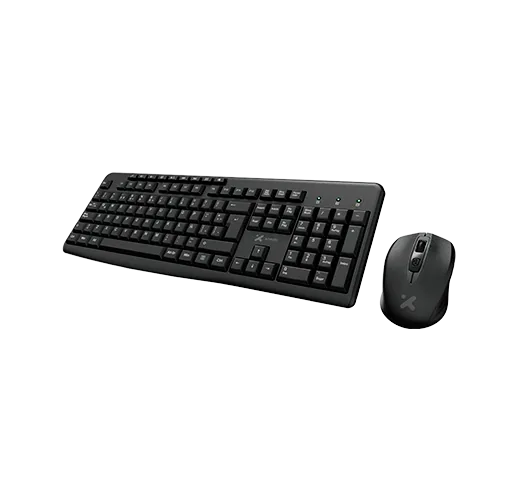 Kit de Teclado y Mouse Inalámbrico Xtech, USB 2.4GHz, Teclas Multimedia, Mouse 4 Teclas, Español