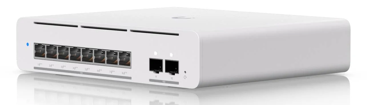 Ubiquiti – Switch – 8 – USW-Pro-XG-8-PoE Switch Ubiquiti USW-PRO-XG-8-POE 8 Puertos 10G PoE++ 155W UniFi - Imagen 1