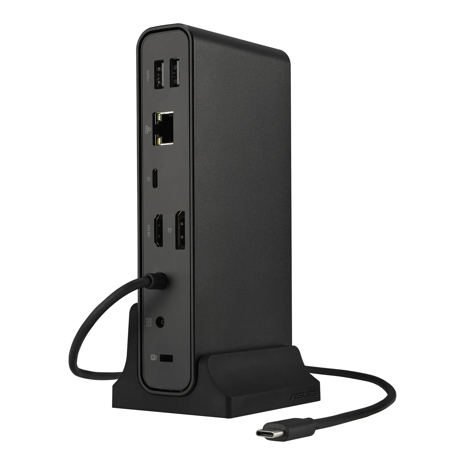 ASUS – Docking station adapter – USB-C DC300 Docking Station ASUS DC300 USB-C Triple Display, 90W, HDMI/DP/USB-A/USB-C/RJ45, Aluminio - Imagen 1