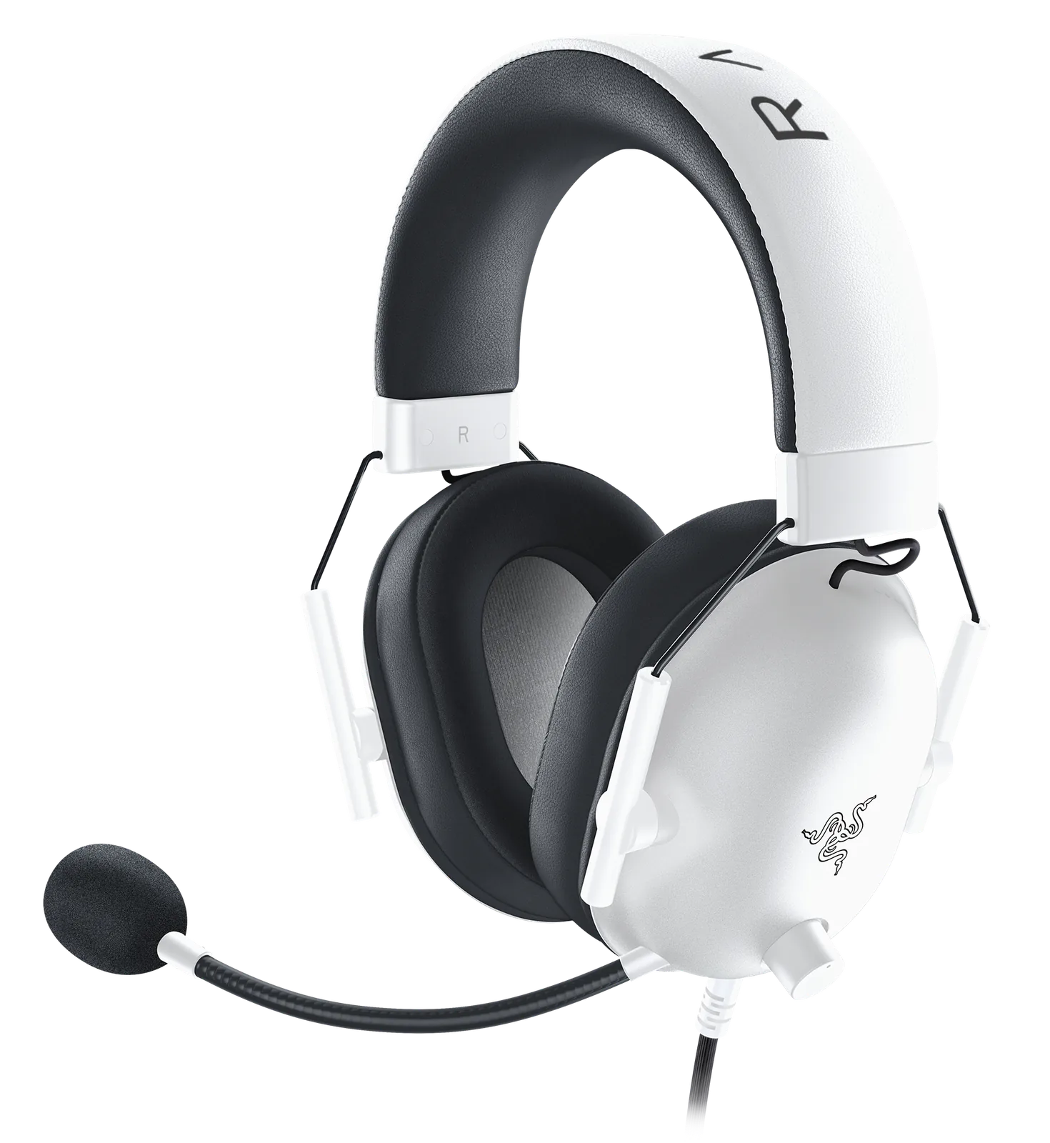 Razer – Headset – BlackShark V2 X Audífonos Gamer Razer Blackshark V2 X, Sonido Envolvente 7.1, PS4, PS5, Switch, 3.5 mm, Blanco - Imagen 1