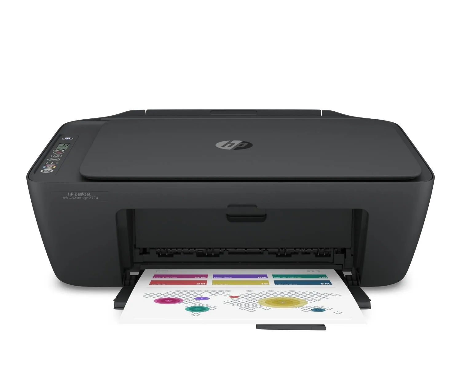 HP Deskjet Ink Advantage 2874 - 7.5 ppm (mono) - 5.5 ppm (color) - Copier / Printer / Scanner - Direct thermal - Color - Wi-Fi / USB 2.0