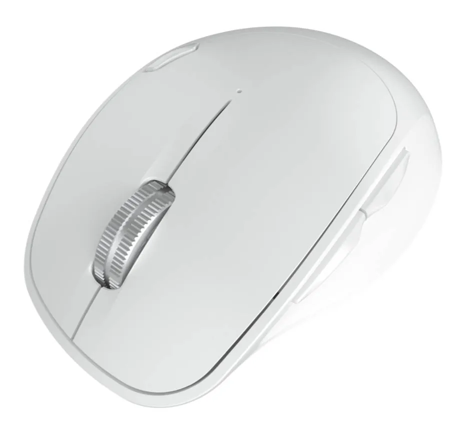 Klip Xtreme – Mouse – 2.4 GHz / Bluetooth 5.0 – Wireless – Cool white – Dual mode White Mouse Inalámbrico Klip Xtreme, 2.4 GHz, Bluetooth 5.0, Color Blanco - Imagen 1