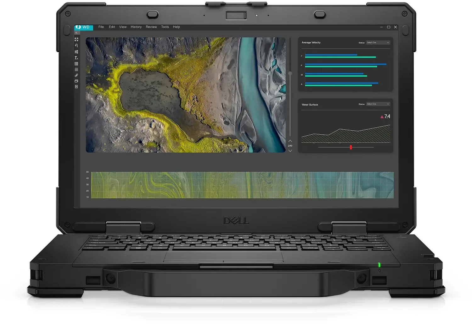 Dell Pro Rugged 14 – Notebook – 14″ – 1920 x 1080 LED – Touchscreen – Intel Core Ultra 7 165U / 3.06 GHz – DDR4 SDRAM – 32 GB – 1 TB SSD – None – NVIDIA T500 4GB GDDR6 – Windows 11 Pro 64-bit Edition – Black – Spanish (Latin American) – 3-year warranty with product registration – Rigid Handle Notebook Dell Pro Rugged 14 Ultra 7 165U 32GB 1TB 14"Touch RTX500 4GB W11P - Imagen 1