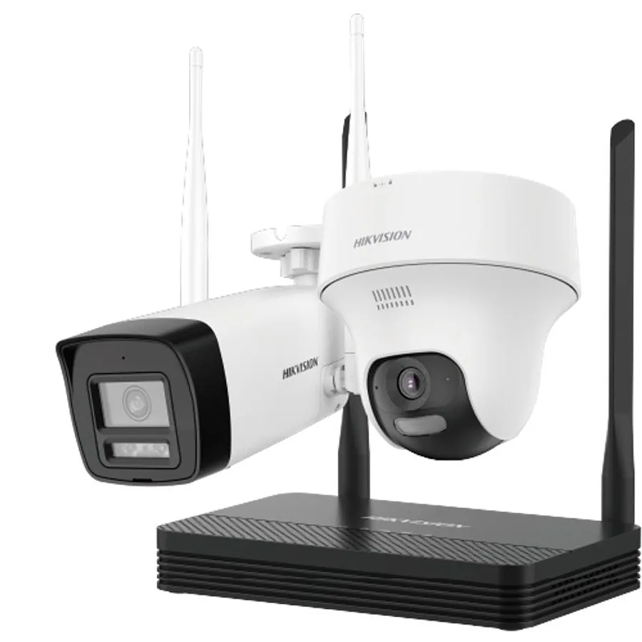 Hikvision - Network surveillance camera - 2MP H.265 One bullet + One tur
