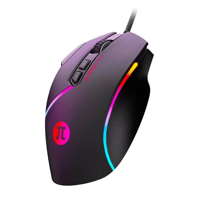 Primus Gaming – Mouse – USB 2.0 – Wired – Gladius12800 PMO-103 Mouse Gamer Primus Gladius 12800P PMO-103, Sensor Óptico: Pixart PMW3325, 8 botones programables - Imagen 1