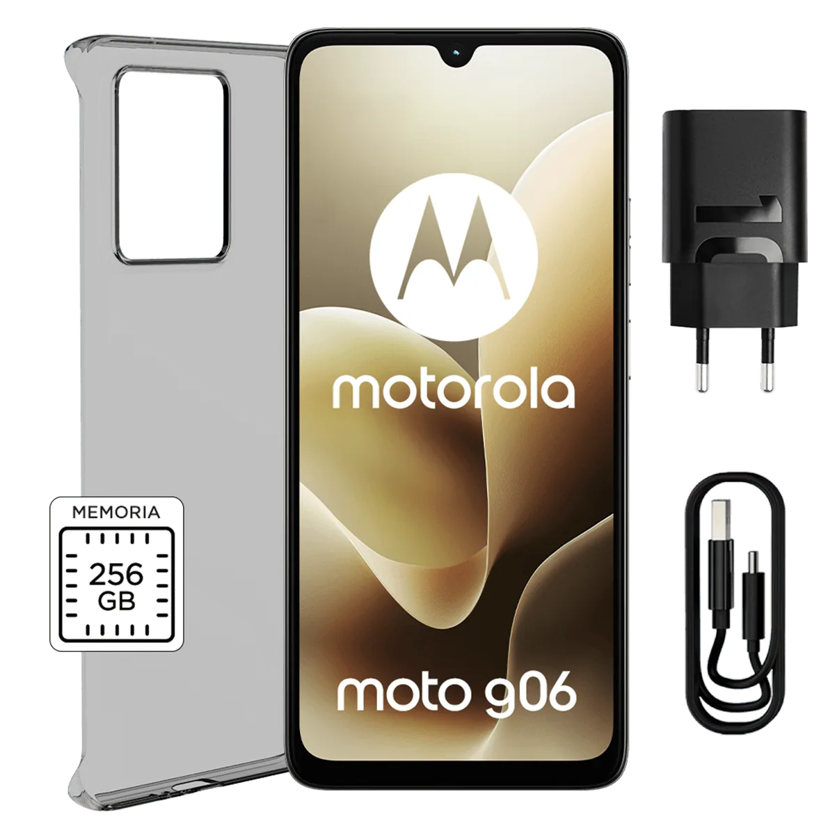 Motorola Moto G06 – Smartphone – Brown Smartphone Motorola Moto G06 8-Core 4GB/256GB 6.8" 4G WiFi Bt Android Café - Imagen 1