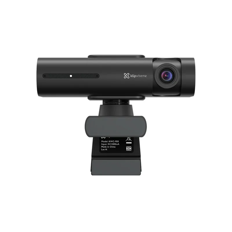 Cámara Web Klip Xtreme Spiegel, 4K 30FPS, 8.3MP, Tracking PTZ, Doble Micrófono, Negro
