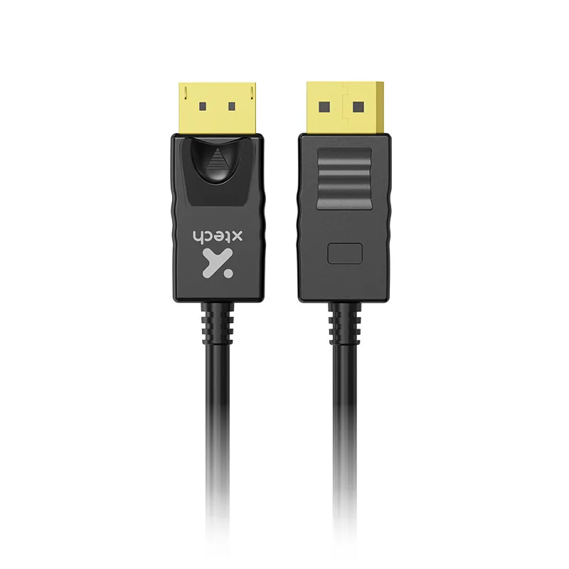 Xtech – DisplayPort cable – DisplayPort male – 1.83 m – All black – XTC-379 Cable DisplayPort (M) a DisplayPort (M) Xtech, DP 1.2, 32 AWG, 4K 60Hz, 1.8 Metros, Negro - Imagen 1