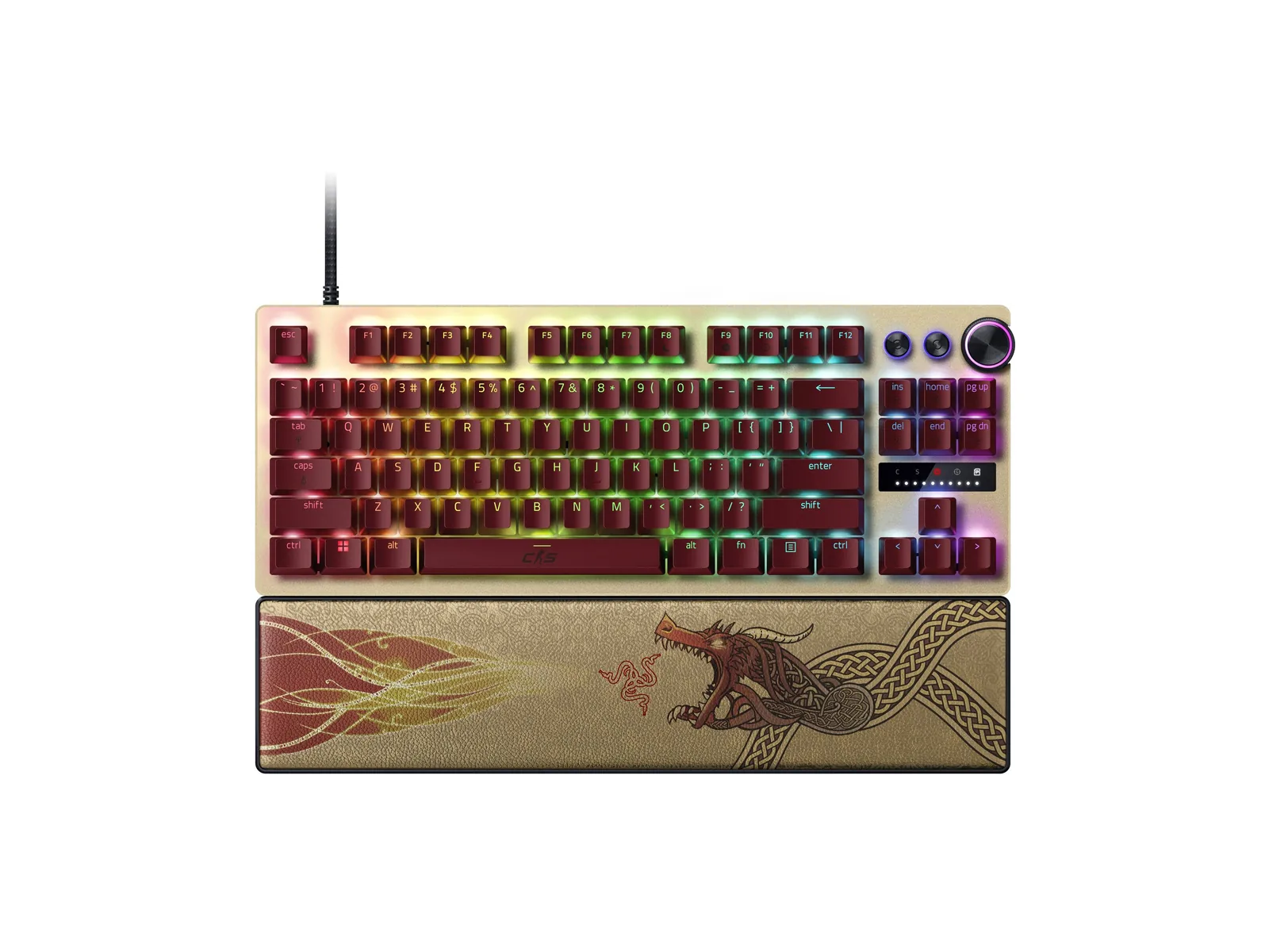 Teclado Gamer Razer Huntsman V3 Pro TKL Counter-Strike 2, Switch Analog-Optical Gen 2, Inglés
