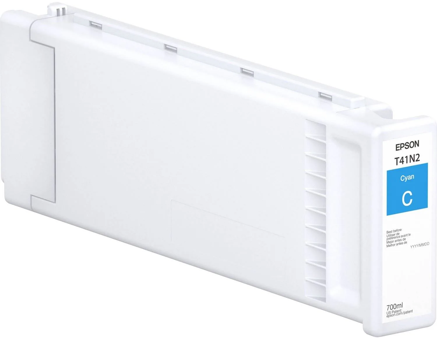 Epson T41N – 700 ml – cián – original – cartucho de tinta – para SureColor T3475, T5475 Epson T41N - 700 ml - cián - original - cartucho de tinta - para SureColor T3475, T5475 - Imagen 1