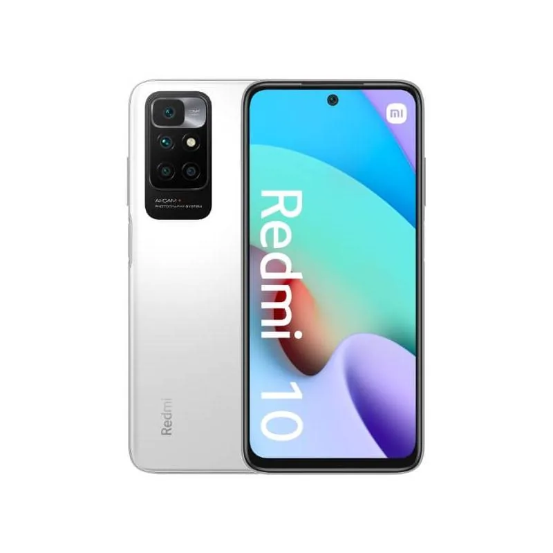 Xiaomi Redmi 10 2022 – Smartphone – Android – 128 GB – Pebble white – Touch – US Smartphone Xiaomi Redmi 10 2022, Ram 4GB, Almacenamiento 128GB, Android 11, Pebble White - Imagen 1