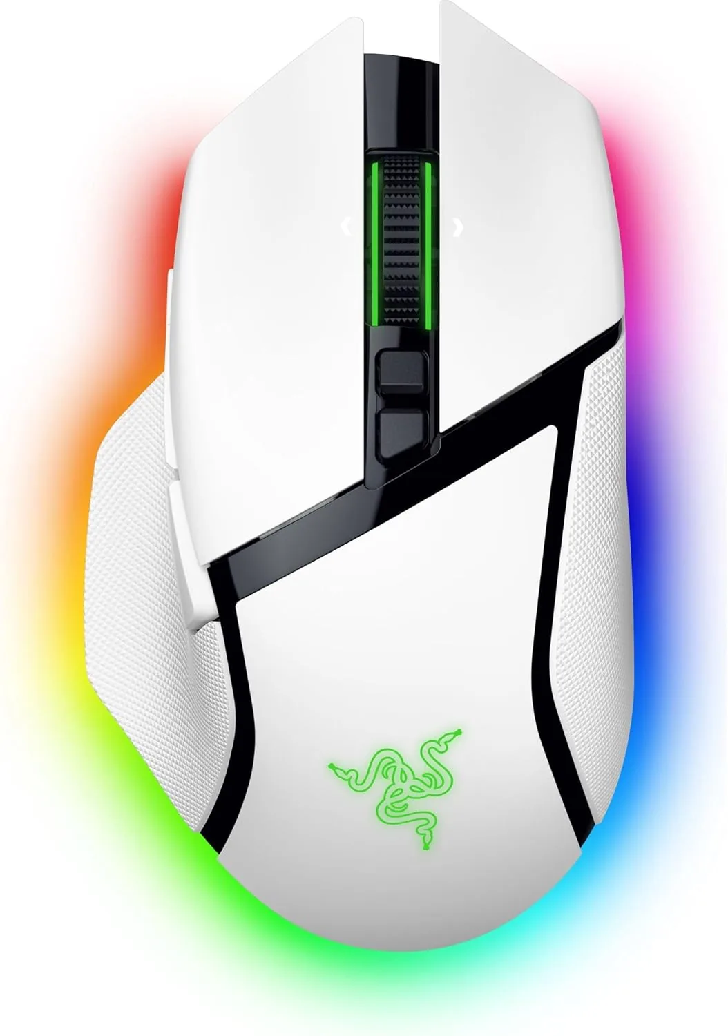 Razer – Mouse – Basilisk V3 Pro 35K Ergonom Mouse Gamer Inalámbrico Razer Basilisk V3 Pro 35K, Sensor Óptico de 35K, Chroma RGB, Color Blanco - Imagen 1