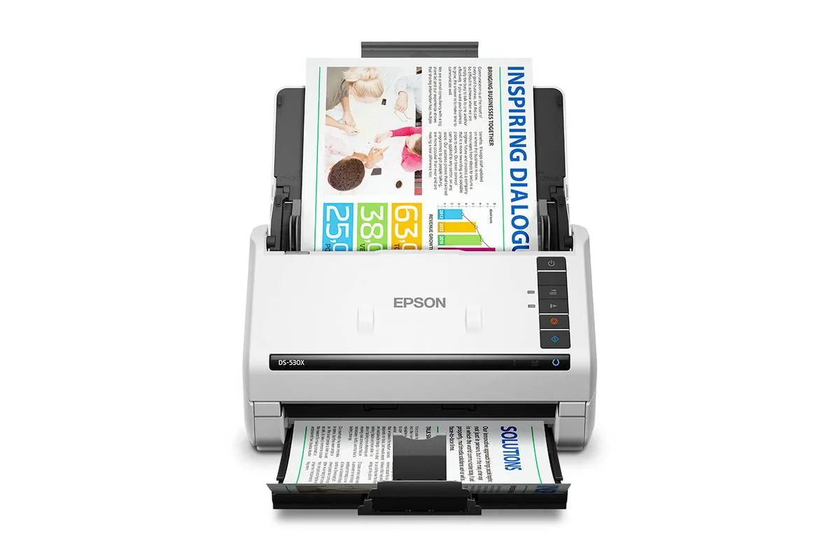 Epson – DS-530X A4 Desktop Scanner Escáner de Escritorio Epson DS-530X, Alta Velocidad 600dpi USB - Imagen 1