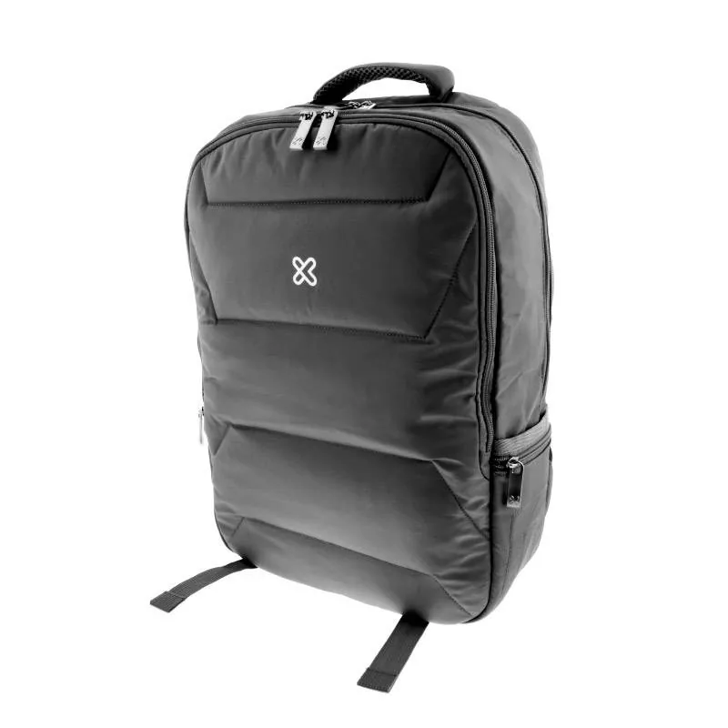 Klip Xtreme – Notebook carrying backpack – 15.6″ – 1200D Nylon – Gray – Two Compartments Mochila para Notebook Klip Xtreme Monaco, Hasta 15.6", 2 Compartimientos, Nylon, Gris - Imagen 1