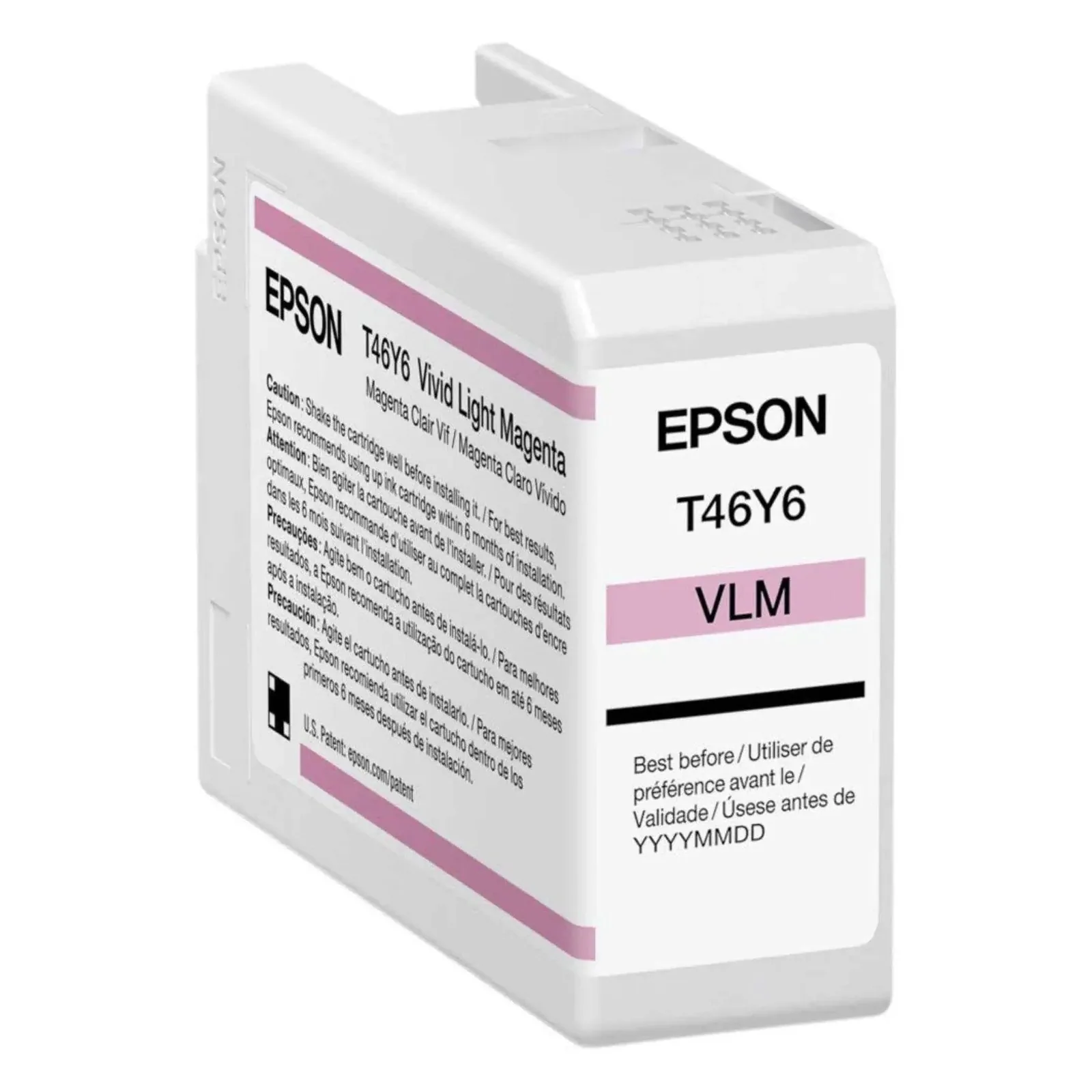 Epson T46Y – 50 ml – magenta claro – original – cartucho de tinta – para SureColor P900 Epson T46Y - 50 ml - magenta claro - original - cartucho de tinta - para SureColor P900 - Imagen 1