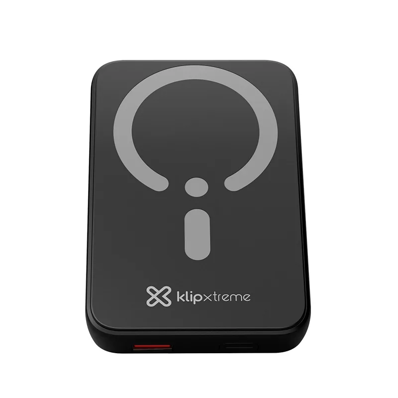 Klip Xtreme – Power bank – 24 pin USB-C – 4 pin USB Type A / 24 pin USB-C – Lithium polymer – Para Universal – Display Wireless Charging Klip Xtreme - Power bank - 24 pin USB-C - 4 pin USB Type A / 24 pin USB-C - Lithium polymer - Para Universal - Display Wireless Charging - Imagen 1
