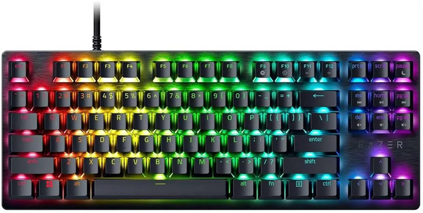Teclado Gamer Razer Huntsman V3 X TKL, Mecánico, Español, Switch Razer Purple, RGB, Color Negro