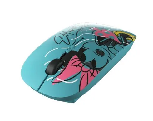 Xtech – XTM-D340MM – Mouse – 2.4 GHz – Wireless – Aqua – Disney Minnie Mouse Mouse Inalámbrico Xtech XTM-D340MM - Edición Minnie Mouse, USB, 1200DPI, Aguamarina - Imagen 1