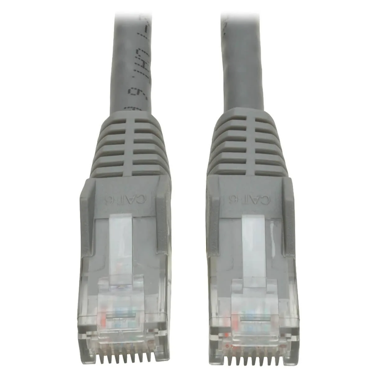 Eaton Tripp Lite Series Cat6 Gigabit Snagless Molded (UTP) Ethernet Cable (RJ45 M/M), PoE, Gray, 7 ft. (2.13 m) – Cable de interconexión – RJ-45 (M) a RJ-45 (M) – 2.1 m – UTP – CAT 6 – moldeado, sin enganches, trenzado – gris Eaton Tripp Lite Series Cat6 Gigabit Snagless Molded (UTP) Ethernet Cable (RJ45 M/M), PoE, Gray, 7 ft. (2.13 m) - Cable de interconexión - RJ-45 (M) a RJ-45 (M) - 2.1 m - UTP - CAT 6 - moldeado, sin enganches, trenzado - gris - Imagen 1