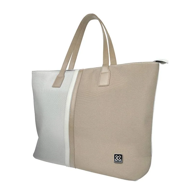 Bolsos para damas Klip Xtreme Capri KLB-461BG, Hasta 15.6", Bolsillo interior con cierre, Beige