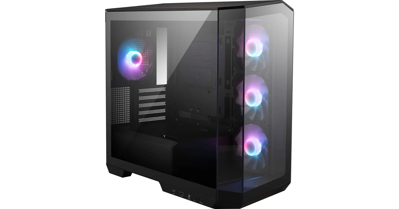 MSI – Micro tower – MAG PANO M100R PZ Gabinete Gamer MSI Mag Pano M100R PZ, Micro- ATX ,Color Negro - Imagen 1
