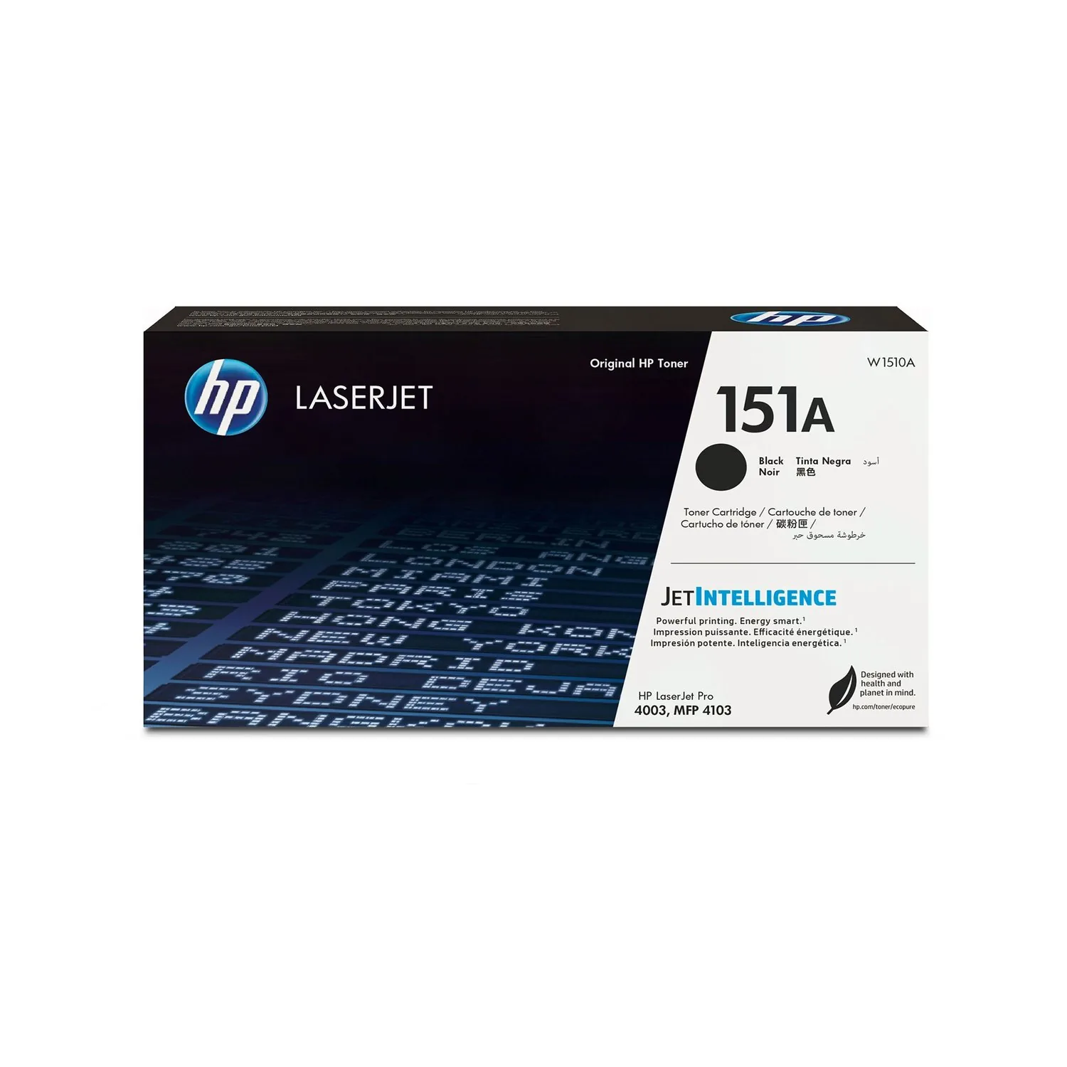 HP 151A – Negro – original – LaserJet – cartucho de tóner (W1510A) – para LaserJet Pro 4003dn, 4003dw, MFP 4103fdw HP 151A - Negro - original - LaserJet - cartucho de tóner (W1510A) - para LaserJet Pro 4003dn, 4003dw, MFP 4103fdw - Imagen 1