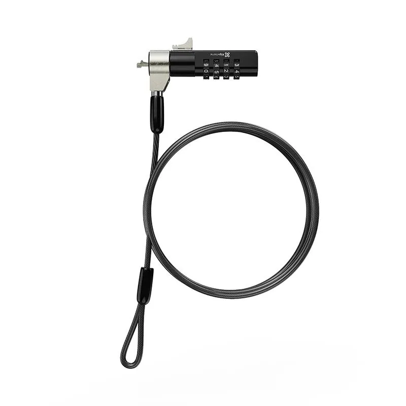 Klip Xtreme – Cable lock – Notebook locking cable – Tbar K Std. Combination lock Cable de Seguridad Klip Xtreme Bolt C, Candado Numérico, Tipo K Estándar y T-Bar - Imagen 1
