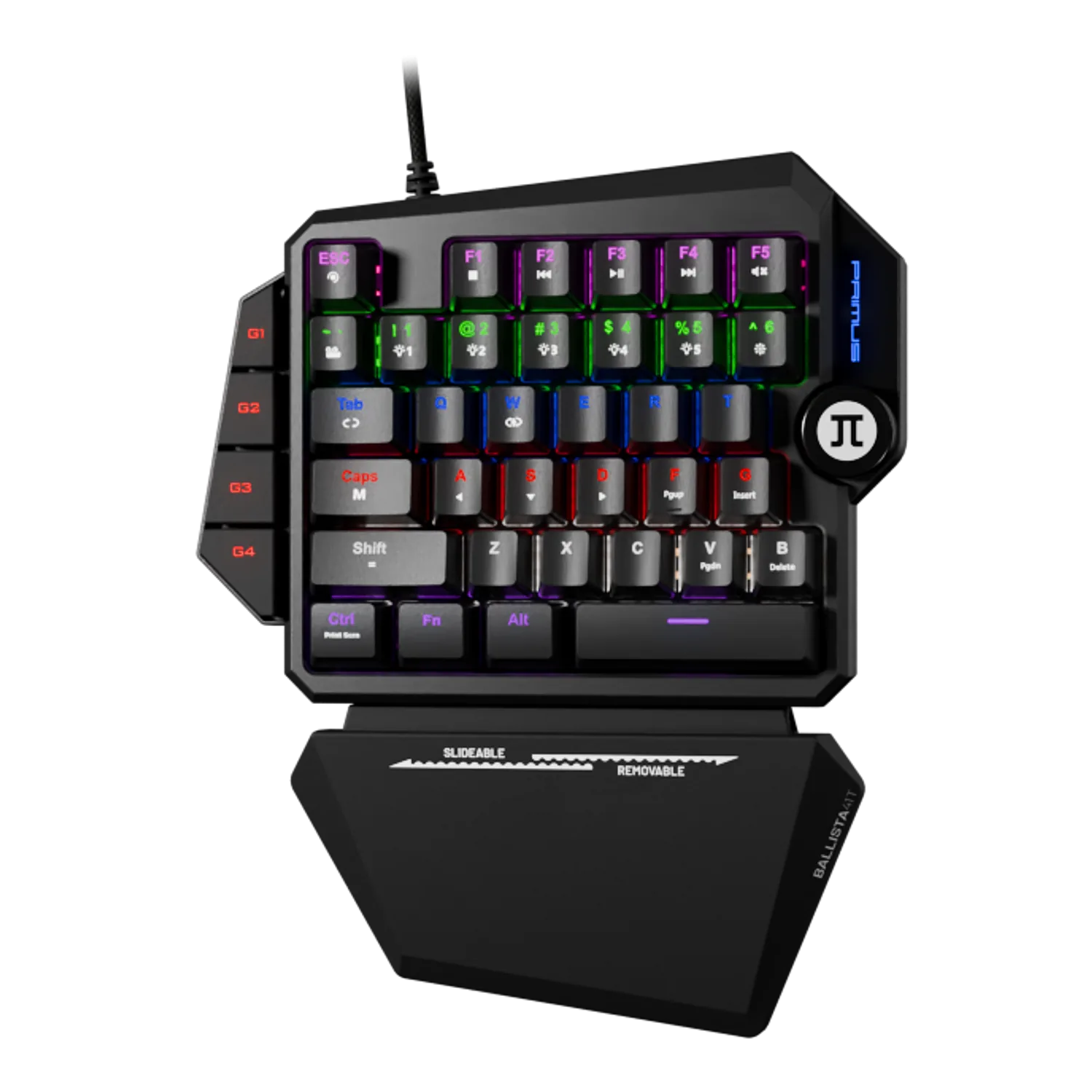 Teclado Gamer Primus Gaming, 35 Teclas, Switch Red, Mecánico, Retroiluminado, Reposamuñecas