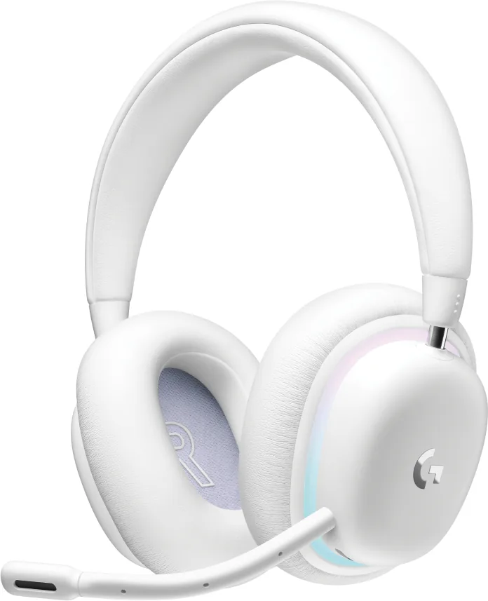 Logitech – Headset – Wireless – Logitech G735 Wirele Audífonos Gamer Inalámbrico Logitech G735, Lightspeed, Over-Ear, Luz RGB, Blanco - Imagen 1