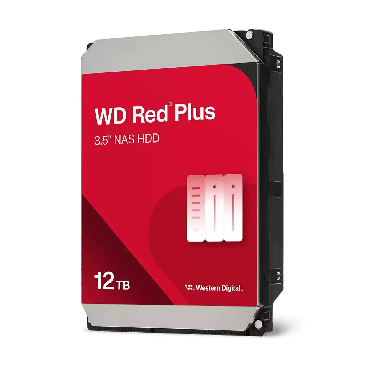 Western Digital WD Red Plus NAS Hard Drive – Internal hard drive – 12 TB – 3.5″ – 7200 rpm – Serial ATA Disco Duro NAS Western Digital WD Red Plus 12TB 3.5" SATA 7200RPM para Servidores NAS - Imagen 1
